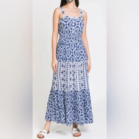 Patrons Of Peace Tiered Maxi Dress XSmall / Blue